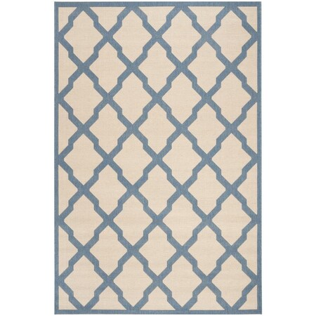Safavieh Linden 100 5 ft. 1 in. x 7 ft. 6 in. Rectangle Area Rug Cream & Blue LND122N-5